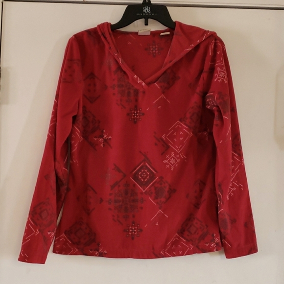 Tops - Red Fleece Hoodie